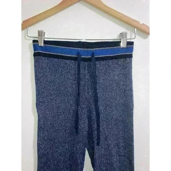 Scotch & Soda Flared Lurex Pants High Rise Metallic Knit Stretch Size S - Picture 5 of 12